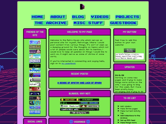 Homepage screenshot
