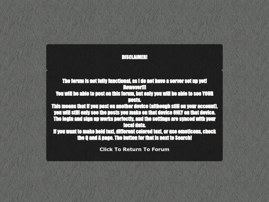 Disclaimer2 screenshot
