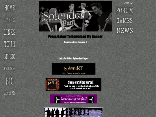 Links screenshot