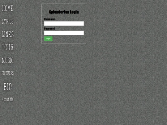 Login screenshot