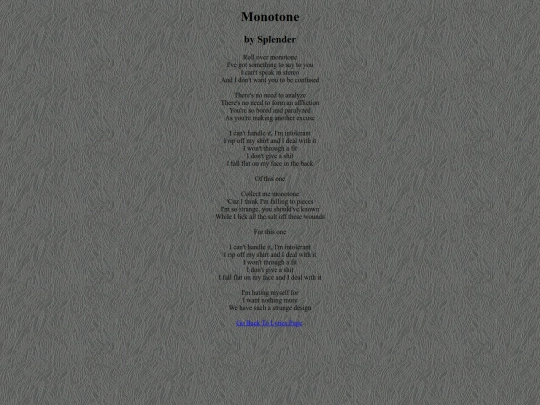 Monotone screenshot