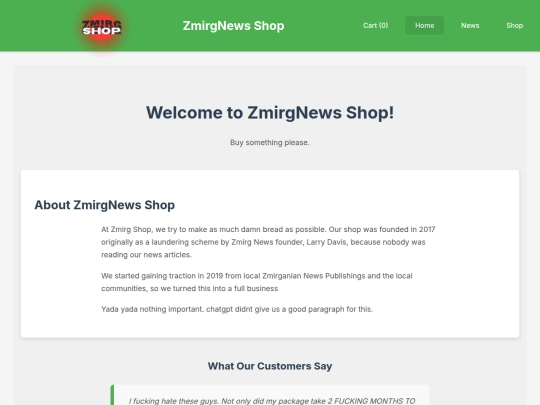 Shop screenshot