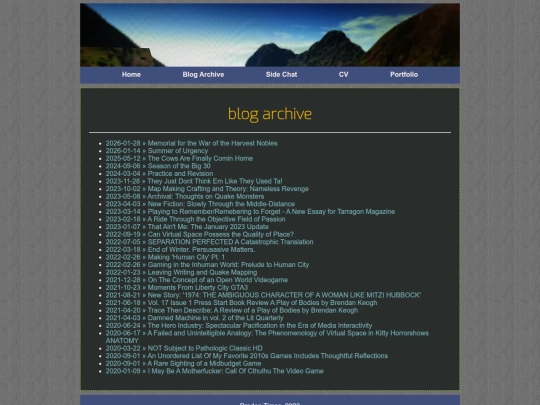 blog screenshot