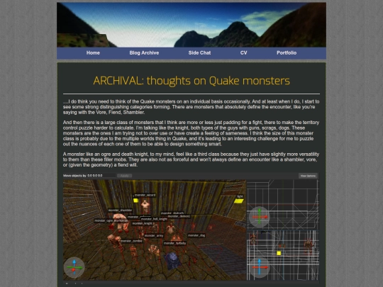 posts/2023-05-08-Thoughts-on-Quake-Monsters screenshot