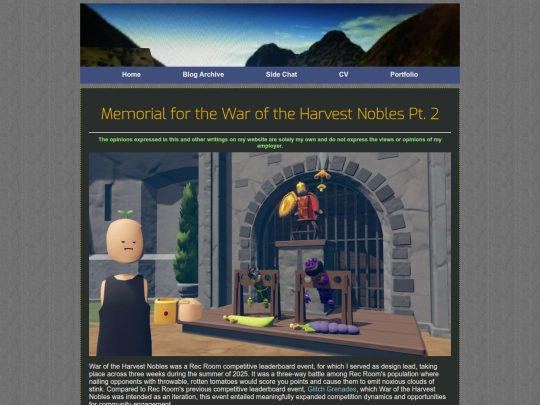 posts/2026-01-28-memorial-for-war-of-the-harvest-nobles-pt2 screenshot