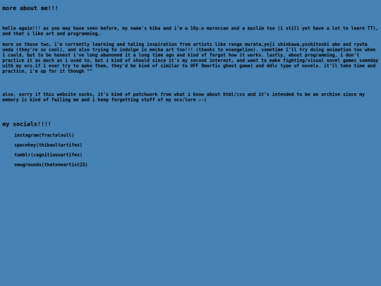 pagesnew/moreaboutme screenshot