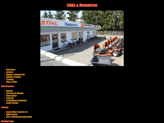 links screenshot