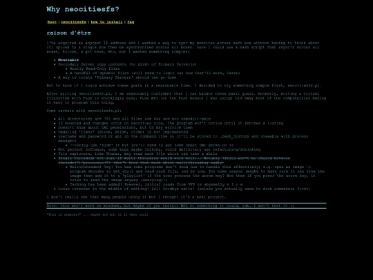 neocitiesfs screenshot