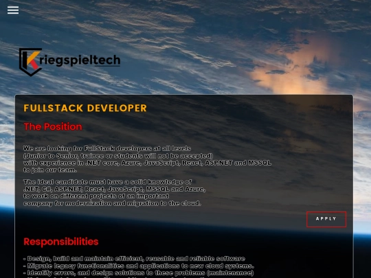 jobs/fullstack/ref2452-fullstack-developer screenshot