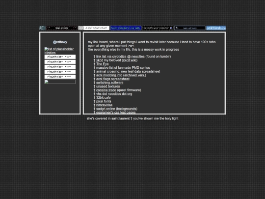 links screenshot