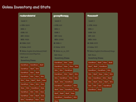 stats screenshot