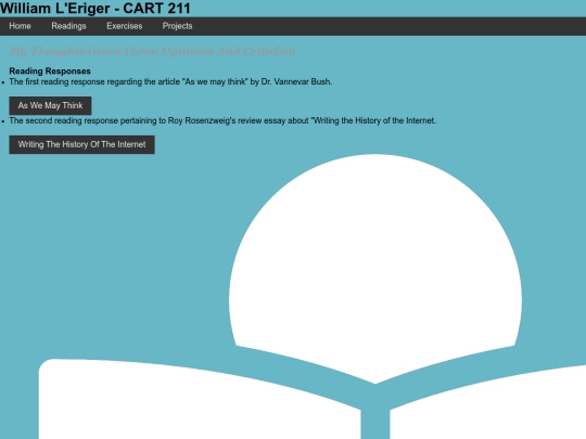 readings screenshot