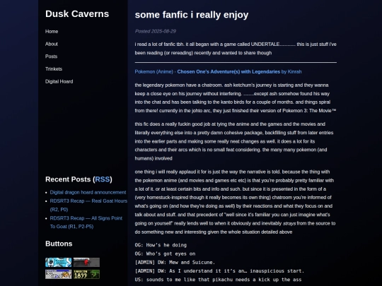 hoard/fanfic screenshot