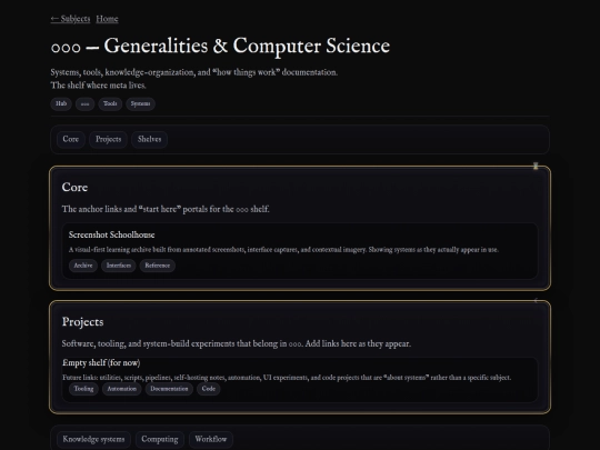 Dewey_Decimal_System.html/000_Generalities screenshot