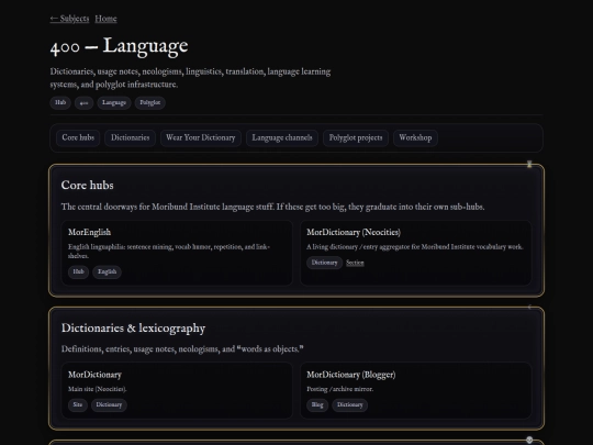 Dewey_Decimal_System.html/400_Language screenshot