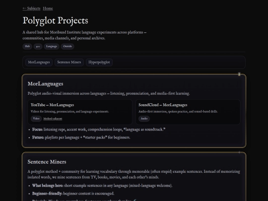hubs/polyglot screenshot