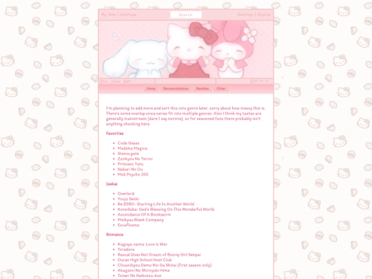 anime-rec screenshot