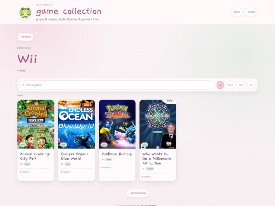 games/wii screenshot