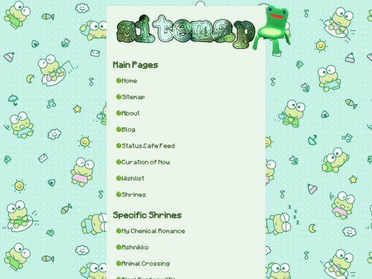 sitemap screenshot