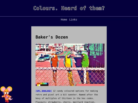 palettes screenshot