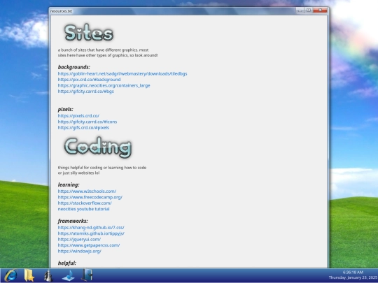 resources screenshot