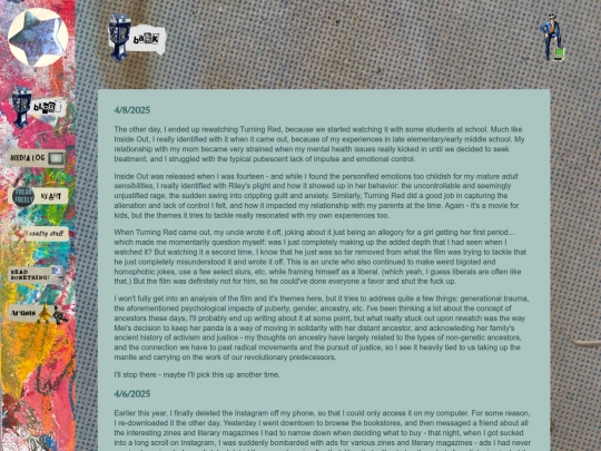 miniblog screenshot