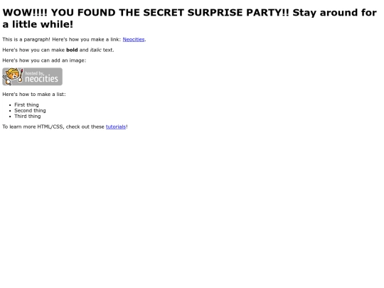 surpriseparty screenshot