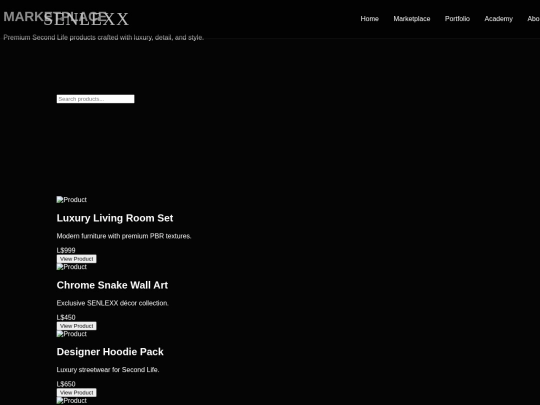 marketplace screenshot