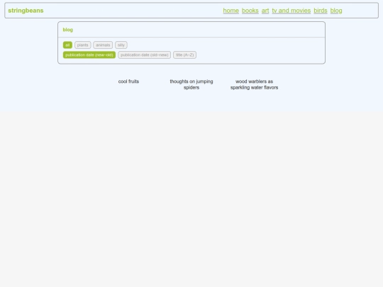 blog/home screenshot