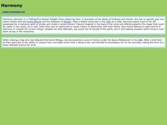 LabyrinthWiki/Characters/Harmony screenshot