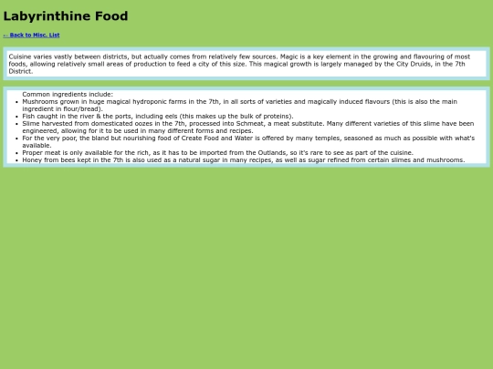 LabyrinthWiki/Misc/labyrinthine-food screenshot