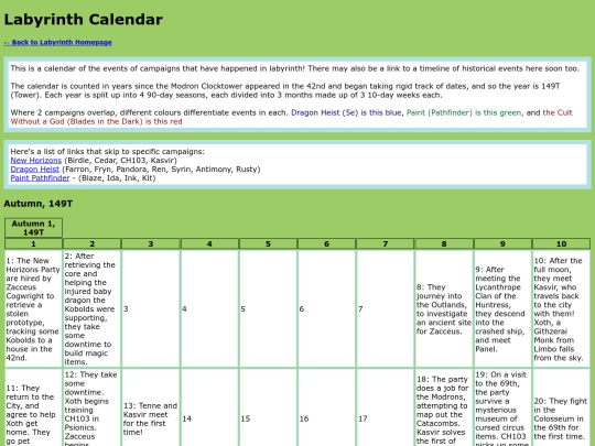 LabyrinthWiki/calendar screenshot