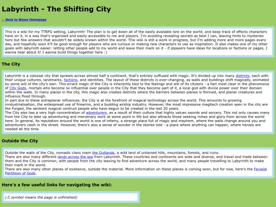 LabyrinthWiki/home screenshot