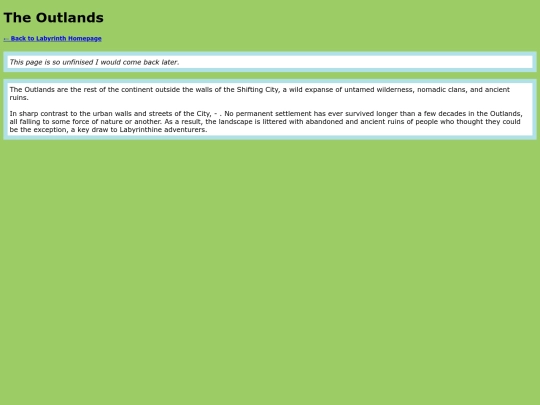 LabyrinthWiki/outlands-home screenshot