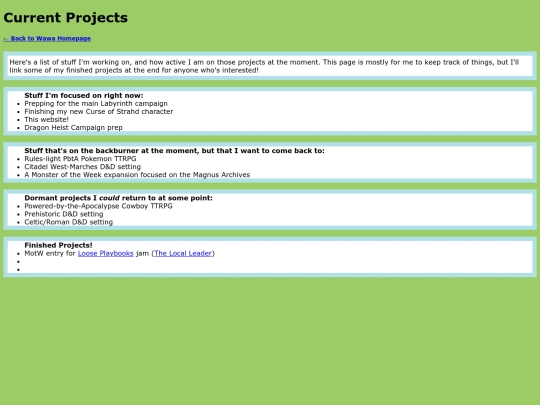project-list screenshot
