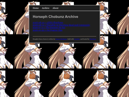 blog/archive screenshot
