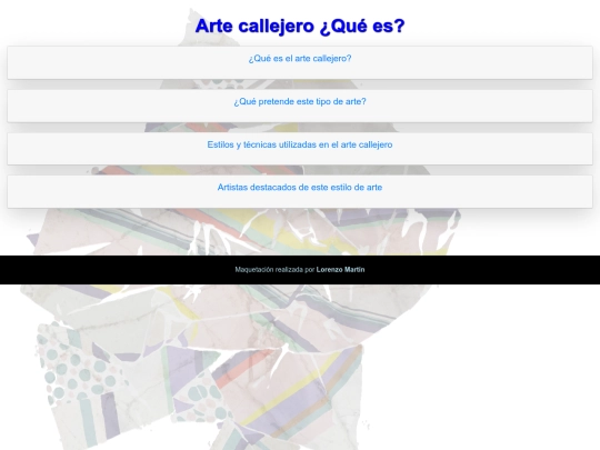 arte callejero screenshot