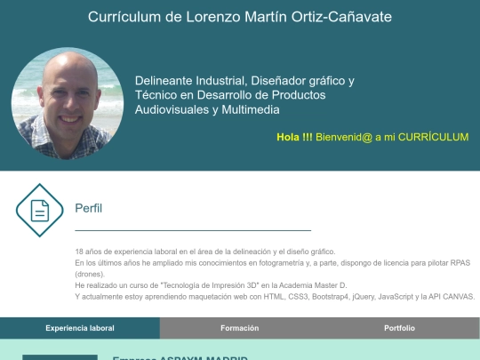 curriculum web lorenzo screenshot