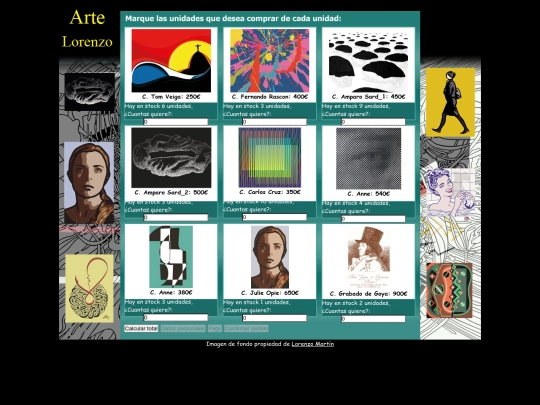 tienda web screenshot