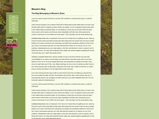 mossies-zines screenshot