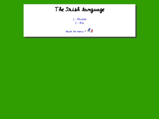 english/language screenshot