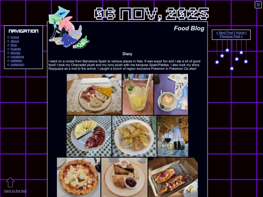 blog/posts/2025-11-06-Food-Blog screenshot