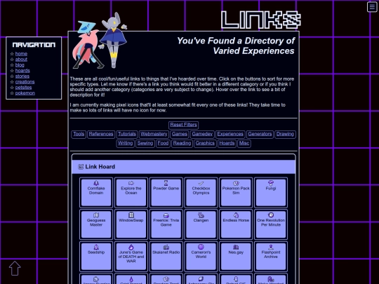 hoards/links screenshot