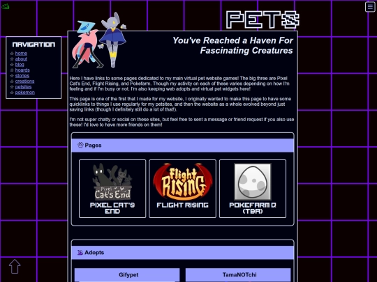 petsites screenshot