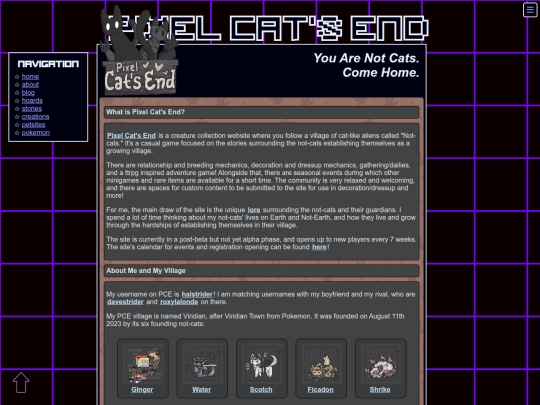 petsites/pixelcatsend screenshot