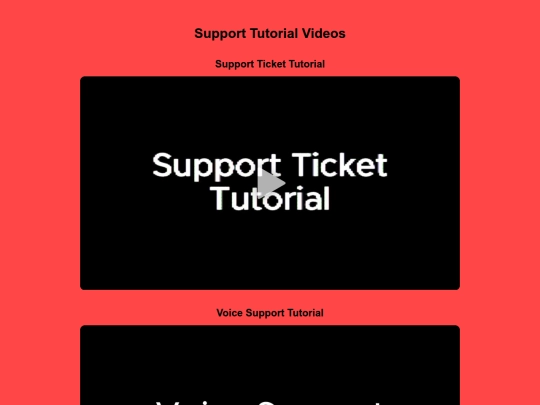 CoicStudios/supporttutorialvideos screenshot