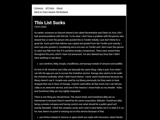library/posts/listbad screenshot