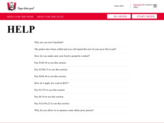 unclassifiedmenu screenshot