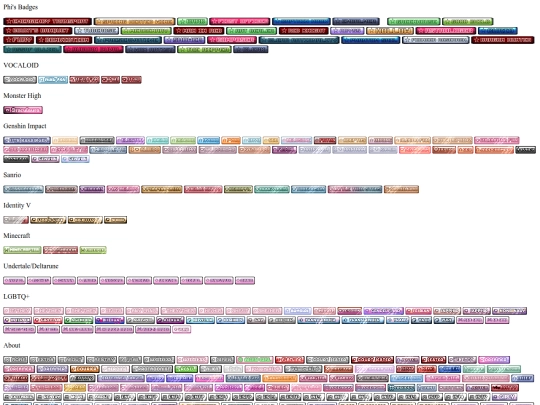 badges screenshot