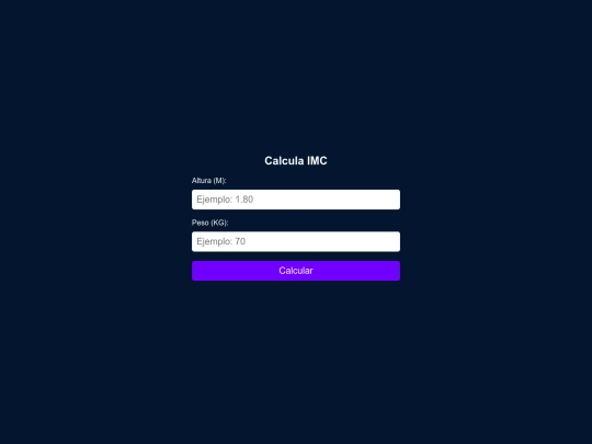 Calculadora IMC/calculadoraimc screenshot